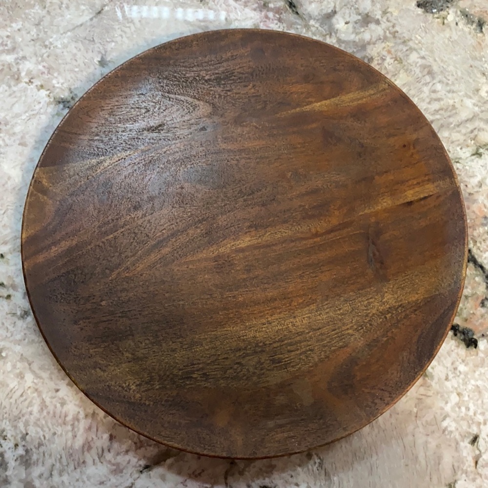 Pottery Barn Wooden Charger Plates